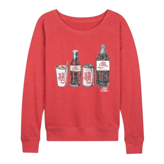 Diet Coke - Bottles and Cans - Women's French Terry Long Sleeve Pullover