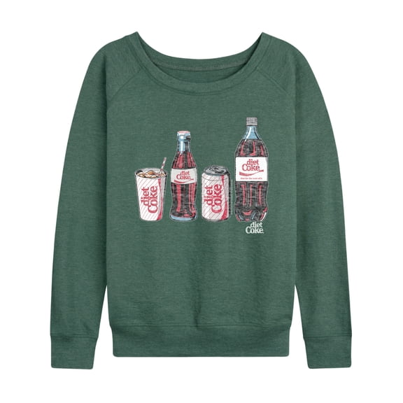 Diet Coke - Bottles and Cans - Women's French Terry Long Sleeve Pullover