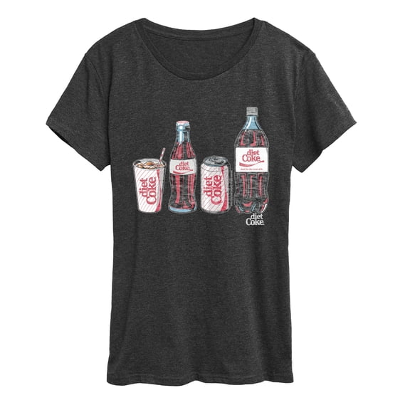 Diet Coke - Bottles and Cans - Women's Short Sleeve Graphic T-Shirt