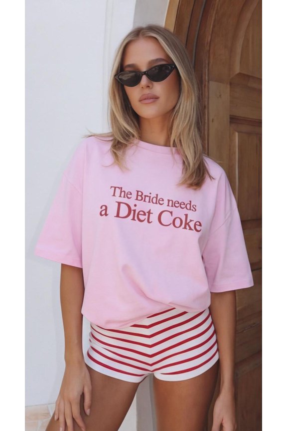Diet Coke Bride tshirt Funny Bachelorette Shirt Cool Bride Tee Bach Trip Outfit Wedding Mo