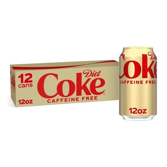 Diet Coke Caffeine Free Soda Pop, 12 fl oz, 12 Pack Cans