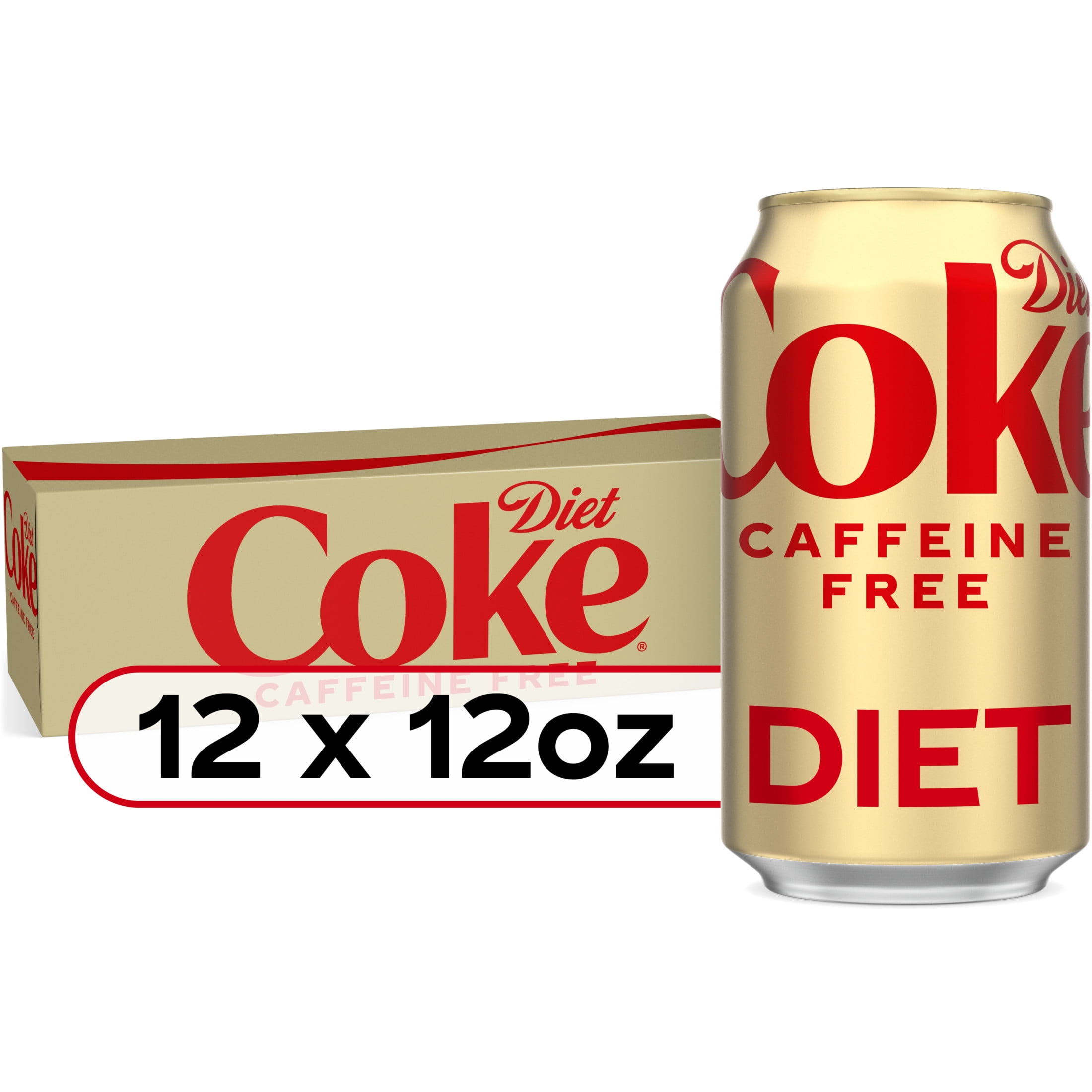 Diet Coke Caffeine Free Soda Pop, 12 fl oz, 12 Pack Cans