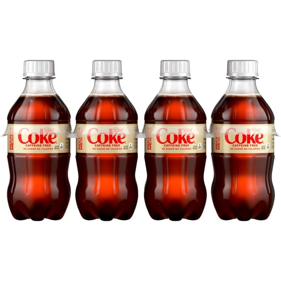 Diet Coke Caffeine-Free Soda Pop Bottles, 12 fl oz, 8 Pack