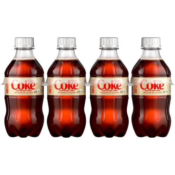 Diet Coke Caffeine-Free Soda Pop Bottles, 12 fl oz, 8 Pack
