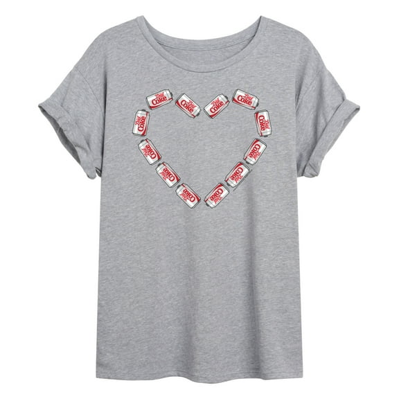 Diet Coke - Can Heart - Women's Oversized Graphic T-Shirt