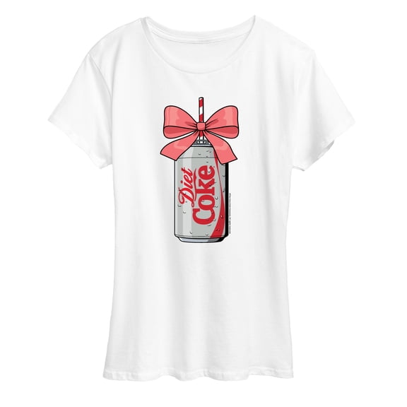 Diet Coke - Coquette Bow Diet Coke - Ladies Short Sleeve Graphic T-Shirt