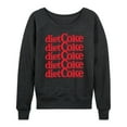 thumbnail image 1 of Diet Coke - Diet Coke Stacked - Womens French Terry Long Sleeve Shirt, 1 of 5