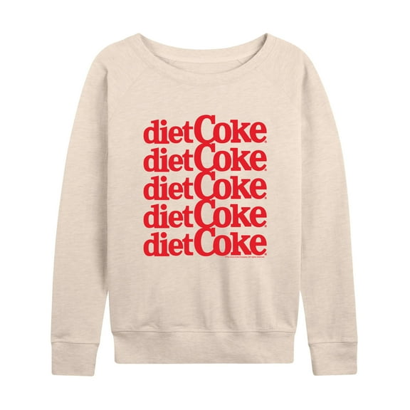 Diet Coke - Diet Coke Stacked - Womens French Terry Long Sleeve Shirt