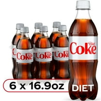Diet Coke Diet Cola Soda Pop, 16.9 fl oz Bottles, 6 Pack