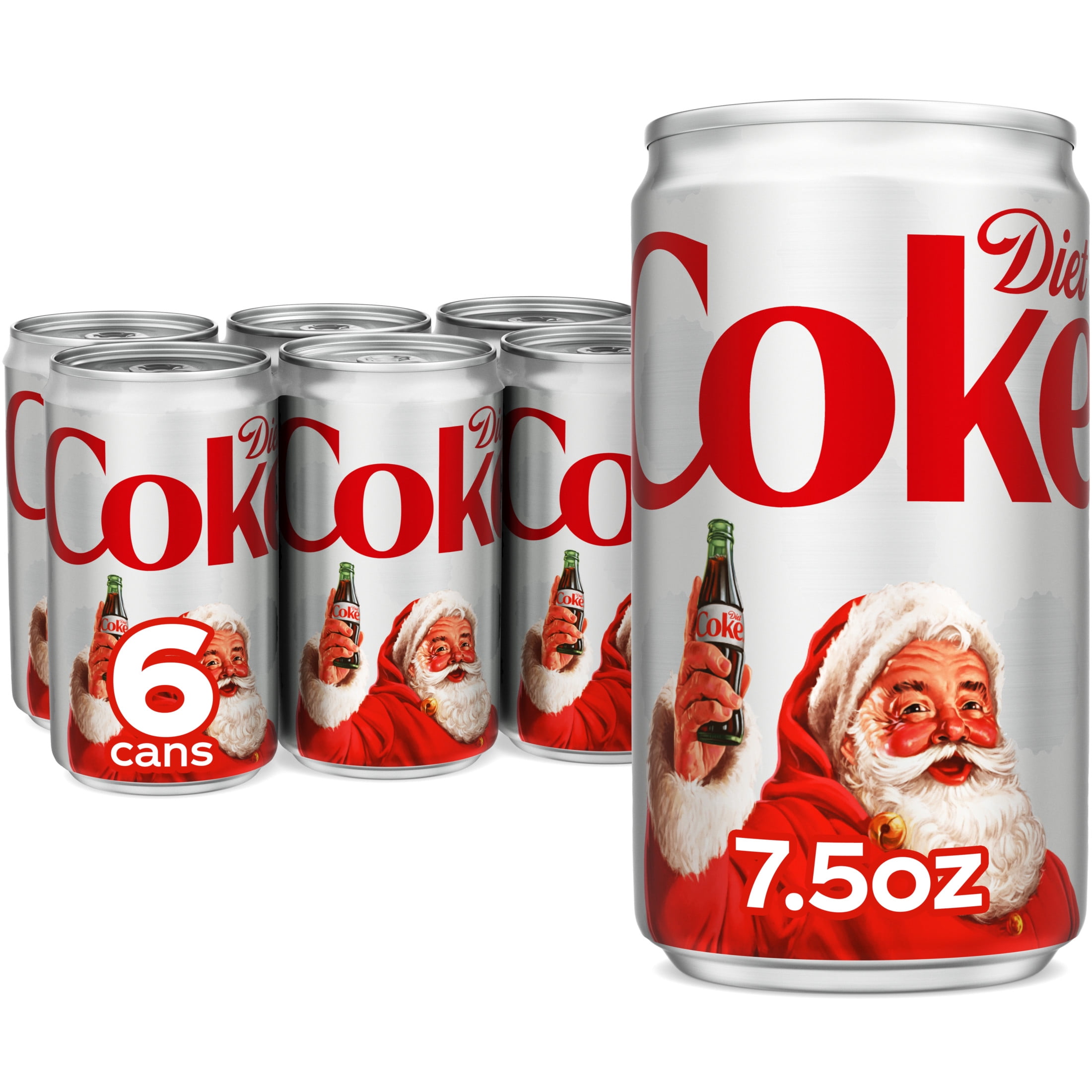 Diet Coke Diet Cola Soft Drink, 7.5 fl oz Mini Cans, 6 Pack