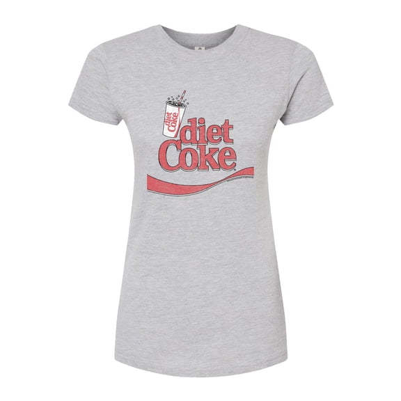 Diet Coke - Drink Diet Coke - Juniors Fitted Graphic T-Shirt