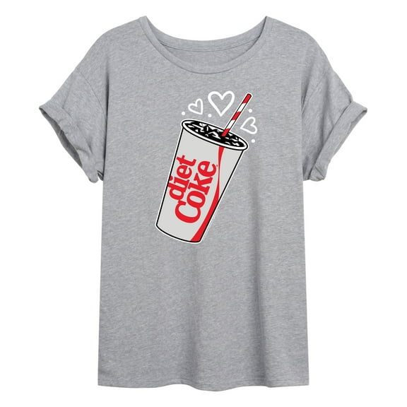 Diet Coke - Heart Bubbles - Women's Oversized T-Shirt