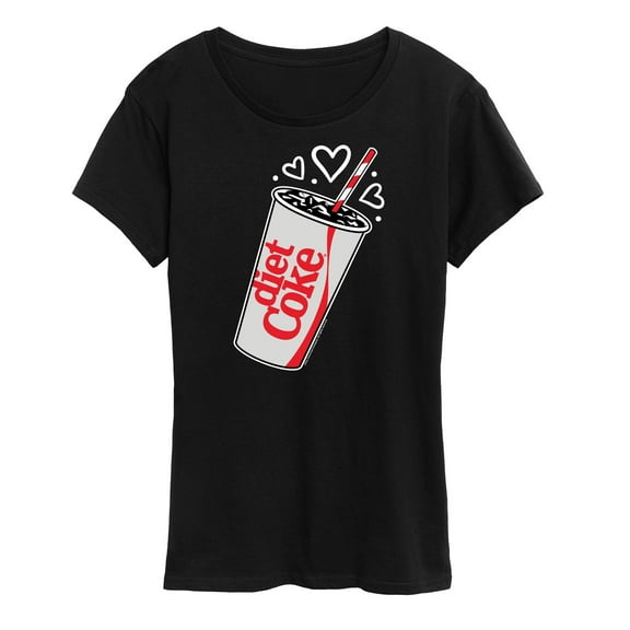 Diet Coke - Heart Bubbles - Women's Short Sleeve Graphic T-Shirt