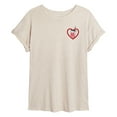 thumbnail image 1 of Diet Coke - Heart - Juniors Oversized Graphic T-Shirt, 1 of 4