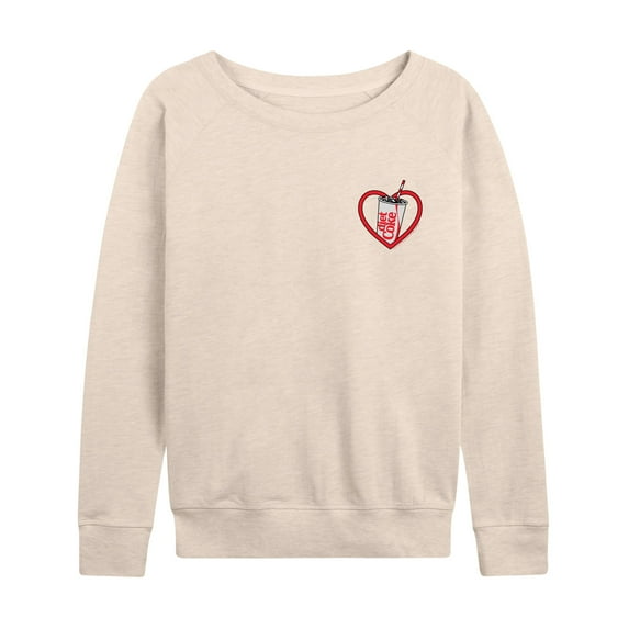 Diet Coke - Heart - Women's French Terry Long Sleeve Pullover