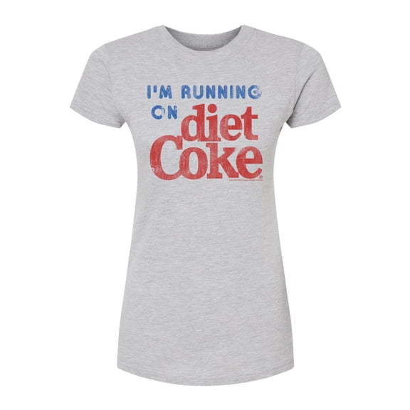 Diet Coke - I'm Running on Diet Coke - Juniors Fitted Graphic T-Shirt