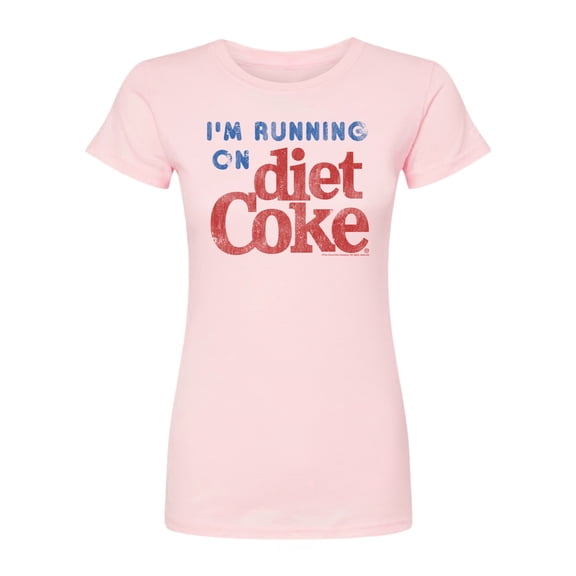 Diet Coke - I'm Running on Diet Coke - Juniors Fitted Graphic T-Shirt