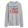 thumbnail image 1 of Diet Coke - I'm Running on Diet Coke - Men's Long Sleeve Graphic T-Shirt, 1 of 4