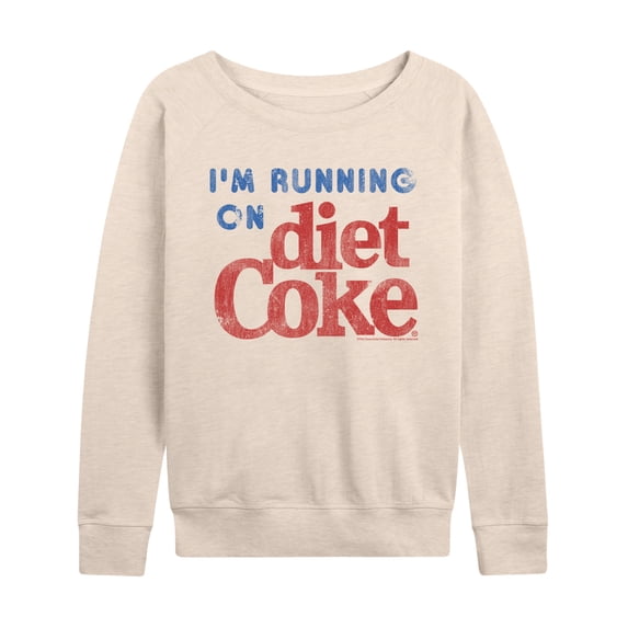 Diet Coke - I'm Running on Diet Coke - Women's French Terry Long Sleeve Pullover