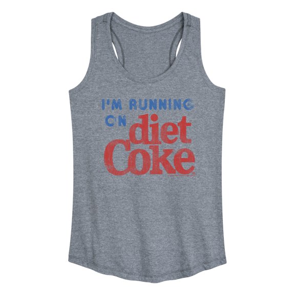 Diet Coke - I'm Running on Diet Coke - Women's Racerback Graphic Tank