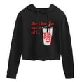 thumbnail image 1 of Diet Coke - Just For The Taste Of It - Juniors Cropped Pullover Hoodie, 1 of 5