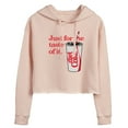 thumbnail image 1 of Diet Coke - Just For The Taste Of It - Juniors Cropped Pullover Hoodie, 1 of 5