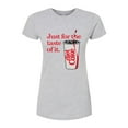 thumbnail image 1 of Diet Coke - Just For The Taste Of It - Juniors Fitted Graphic T-Shirt, 1 of 5