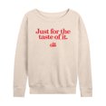 thumbnail image 1 of Diet Coke - Just For The Taste of It - Womens French Terry Long Sleeve Shirt, 1 of 5