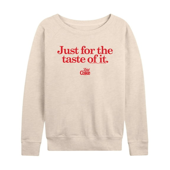 Diet Coke - Just For The Taste of It - Womens French Terry Long Sleeve Shirt