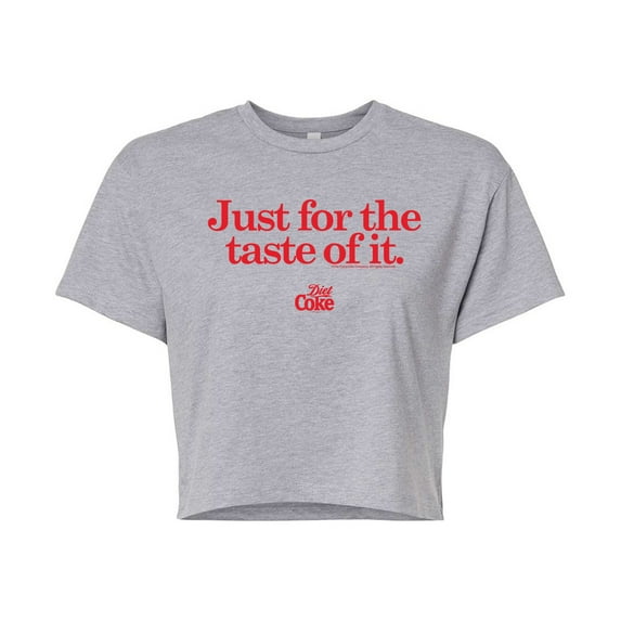 Diet Coke - Just for the Taste of it - Juniors Cropped Graphic T-Shirt