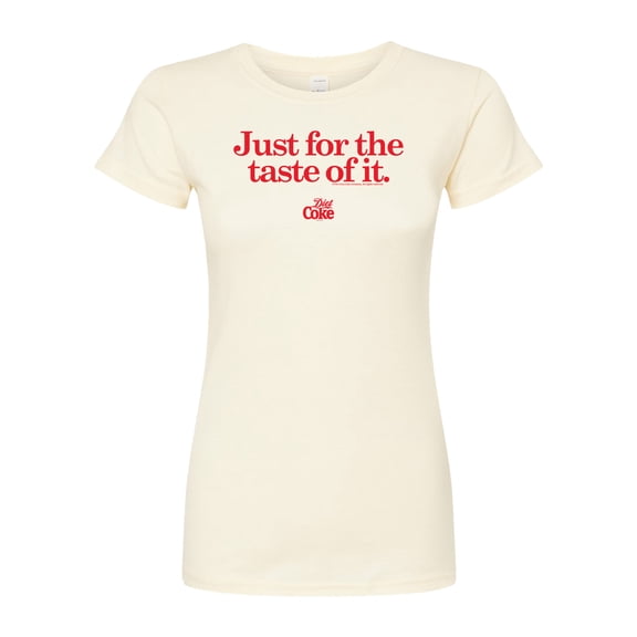 Diet Coke - Just for the Taste of it - Juniors Fitted Graphic T-Shirt