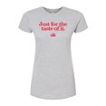 thumbnail image 1 of Diet Coke - Just for the Taste of it - Juniors Fitted Graphic T-Shirt, 1 of 4