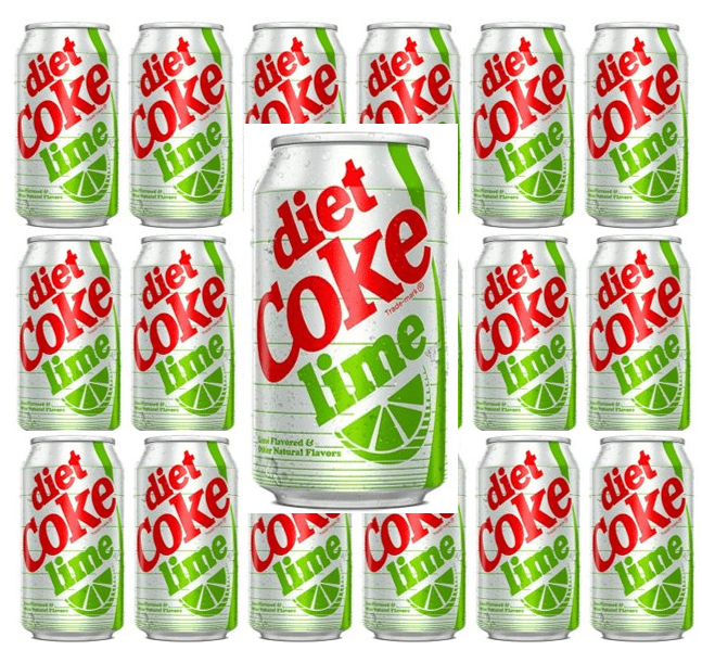 Diet Coke Lime Soda Soft Drink, 12 fl oz Cans, (Pack of 18) LIMITED EDITION