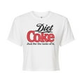 thumbnail image 1 of Diet Coke - Retro Logo - Juniors Cropped Cotton Blend T-Shirt, 1 of 5