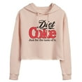 thumbnail image 1 of Diet Coke - Retro Logo - Juniors Cropped Pullover Hoodie, 1 of 5