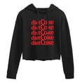 thumbnail image 1 of Diet Coke - Stacked Logo - Juniors Cropped Fleece Hoodie Sweatshirt, 1 of 4