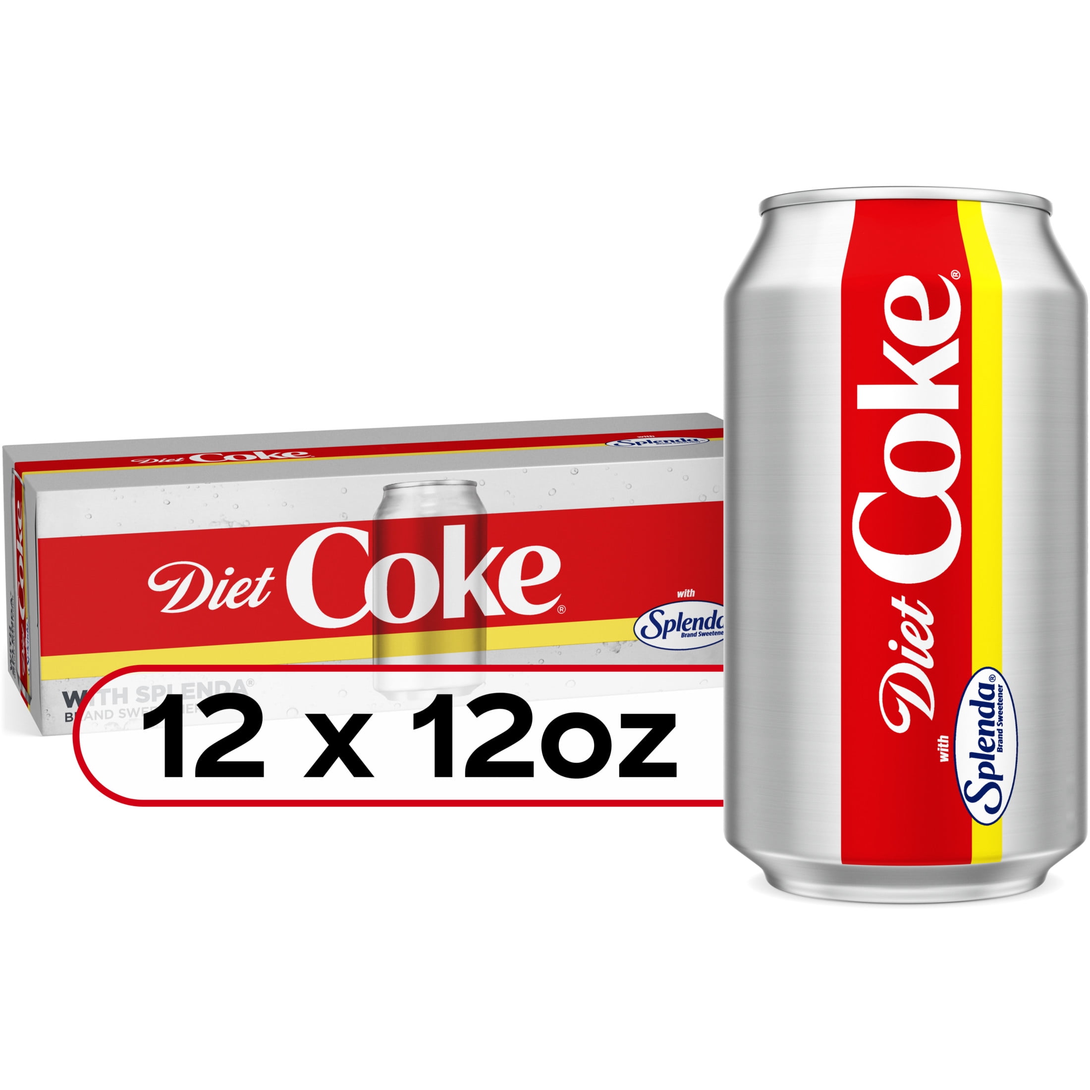 Diet Coke Sweetened w/ Splenda Soft Drink, 12 fl oz, 12 Pack