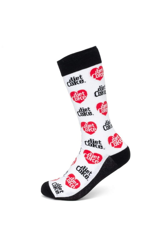 Diet Coke White Dress Socks