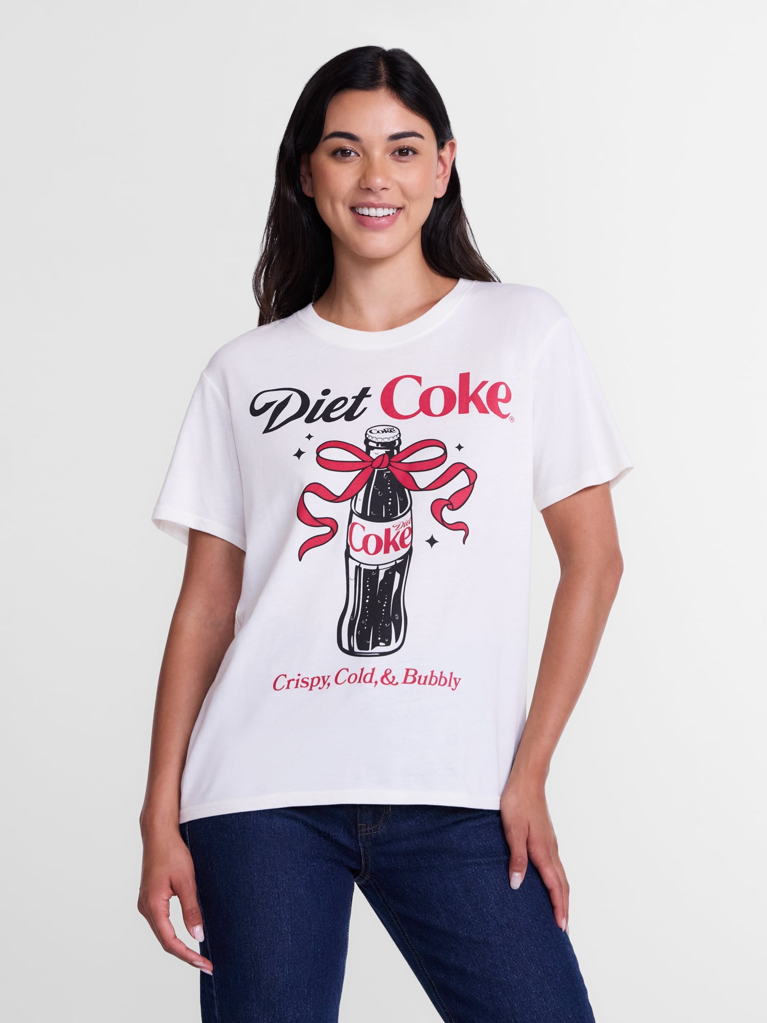 Diet Coke Women's Graphic Tee with Short Sleeves, Sizes XXS-XXL