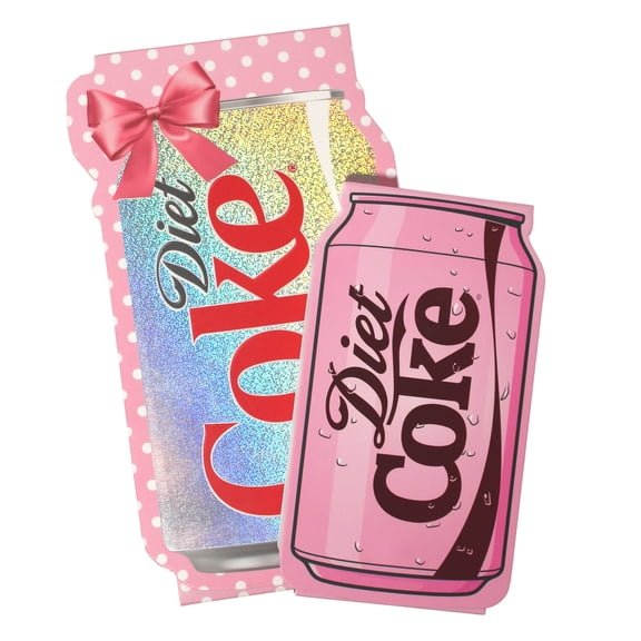Diet Coke folding notepad set- red and pink