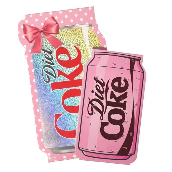 Diet Coke folding notepad set- red and pink