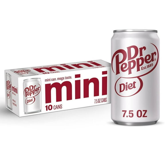 Diet Dr Pepper Soda - 10pk/7.5 fl oz Mini Cans - Pack of 2