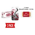 thumbnail image 1 of Diet Dr Pepper Soda, 12 Fl Oz Cans, 12 Pack - Pack Of 3 & Lotus Biscoff Cookie - 0.2 Oz - 1 ct, 1 of 5