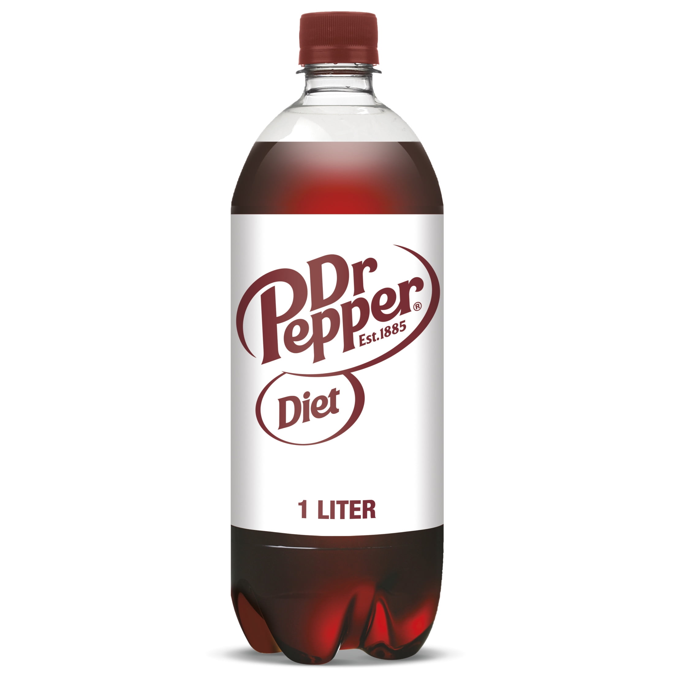 Diet Dr Pepper Soda Pop, 1 L, Bottle