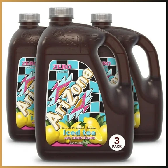 Diet Lemon Iced Tea 128 fl oz Bottles Pack of 3