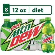 Diet Mountain Dew Citrus Soda Pop, 12 fl oz, 8 Pack Bottles