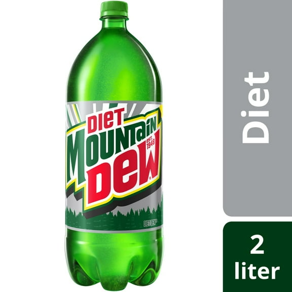 Diet Mountain Dew Soda Bottle 2 liter - Pack of 1