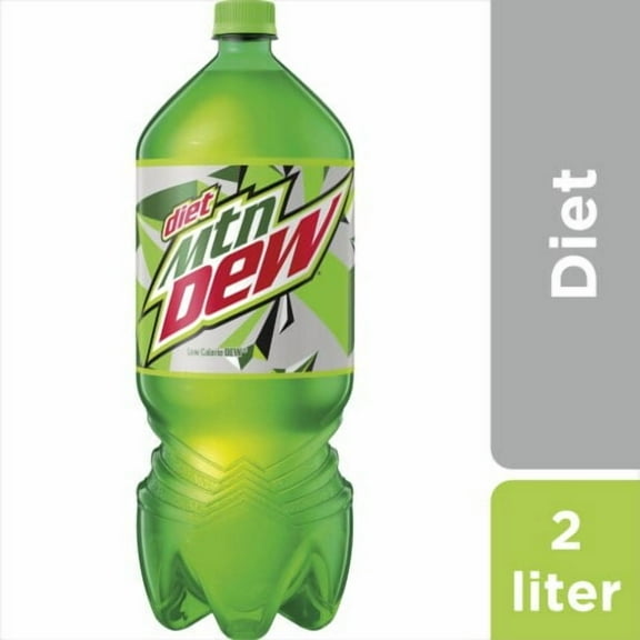 Diet Mountain Dew Soda Bottle 2 liter - Pack of 2