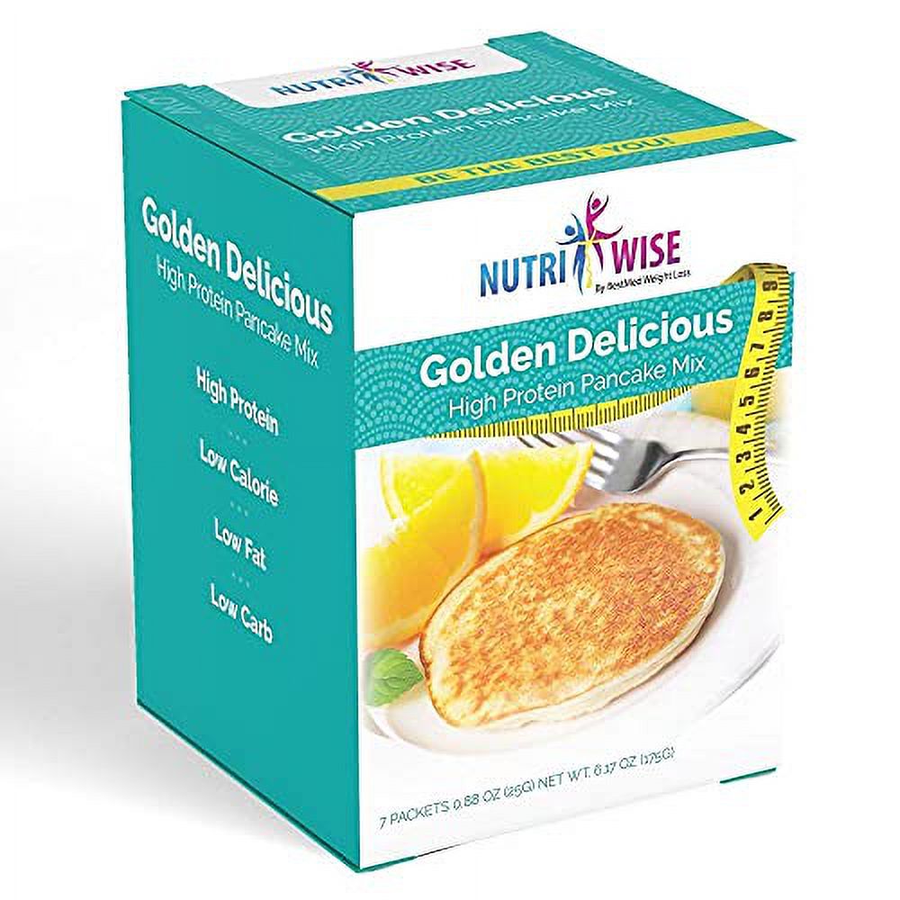 Diet Pancake Golden Delicious 7/Box High Protein, Gelatin Free