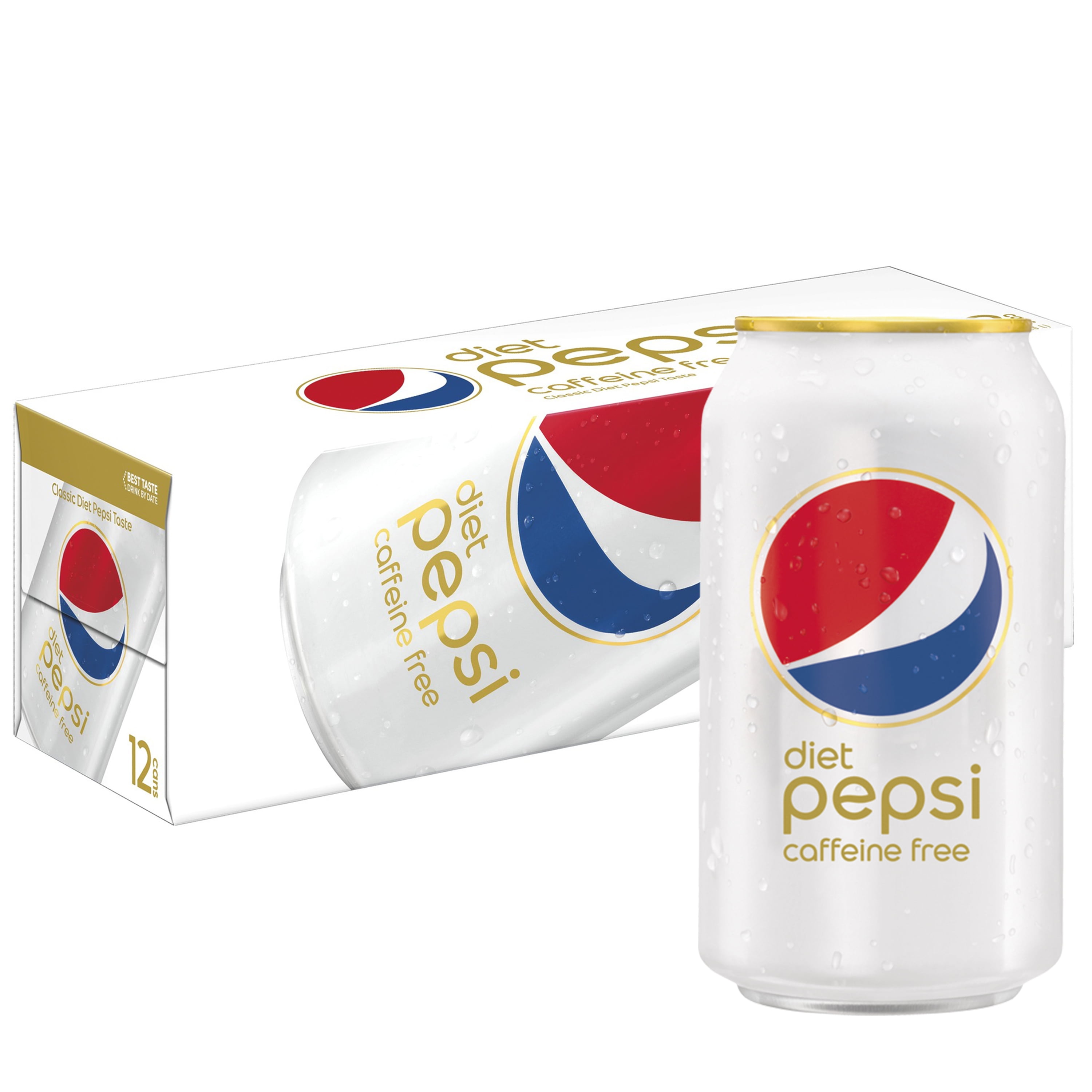 Diet Pepsi Caffeine Free Soda 12oz Cans (Pack of 18)